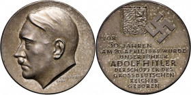 Germany, III Reich, Medal from 1939, 50th anniversary of birth of Adolf Hitler, Berlin