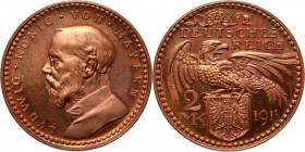 Germany, Bayern, Ludwig III, trial 2 Mark 1913, Karl Goetz, proof