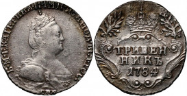 Russia, Catherine II, Grivennik 1784 СПБ, St. Petersburg