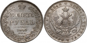 Russia, Nicholas I, Rouble 1841 СПБ НГ, St. Petersburg