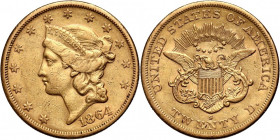 USA, 20 Dollars 1864 S, San Francisco, Liberty Head
