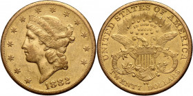USA, 20 Dollars 1882 CC, Carson City, Liberty Head
