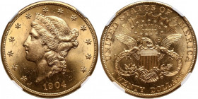 USA, 20 Dollars 1904, Philadelphia, Liberty Head