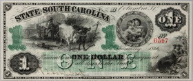 South Carolina, 1 Dollar 1866, series B