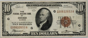 USA, The Federal Reserve Bank of Chicago, 10 Dollars 1929