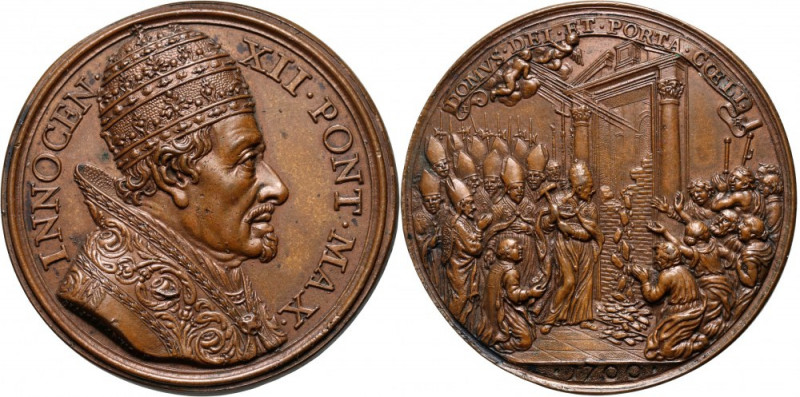 Vatican, Innocent XII, Medal from 1700, Opening of Porta Coeli By G. Hamerani. B...