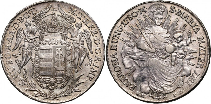Hungary, Maria Theresia, Thaler 1780 B/SK-PD, Kremnitz Silver 27,99 g. Scratches...