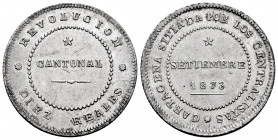 Cantonal Revolution. 10 reales. 1873. Cartagena (Murcia). (Cal-4). Ag. 14,33 g. Rare. A good sample. XF. Est...1000,00. 

Spanish Description: Revol...