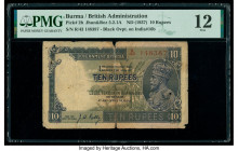 Burma Reserve Bank of India 10 Rupees ND (1937) Pick 2b Jhun5.2.1A PMG Fine 12. Splits are noted on this example.

HID09801242017

© 2020 Heritage Auc...