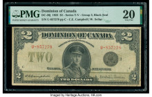 Canada Dominion of Canada $2 23.6.1923 Pick 34j DC-26j PMG Very Fine 20. 

HID09801242017

© 2020 Heritage Auctions | All Rights Reserved