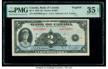 Canada Bank of Canada $2 1935 Pick 40 BC-3 PMG Choice Very Fine 35 EPQ. 

HID09801242017

© 2020 Heritage Auctions | All Rights Reserved