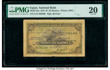 Egypt National Bank of Egypt 25 Piastres 1.6.1918 Pick 10a PMG Very Fine 20. 

HID09801242017

© 2020 Heritage Auctions | All Rights Reserved