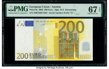 European Union Central Bank, Austria 200 Euro 2002 Pick 6n PMG Superb Gem Unc 67 EPQ. 

HID09801242017

© 2020 Heritage Auctions | All Rights Reserved...