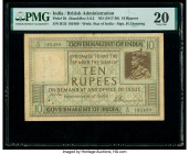 India Government of India 10 Rupees ND (1917-30) Pick 5b Jhun3.6.2 PMG Very Fine 20. Spindle holes and annotations are noted on this example.

HID0980...