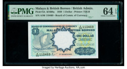 Malaya and British Borneo Board of Commissioners of Currency 1 Dollar 1.3.1959 Pick 8A B108 KNB8a PMG Choice Uncirculated 64 EPQ. 

HID09801242017

© ...