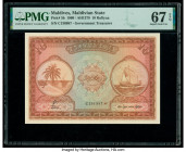 Maldives Maldivian State Government 10 Rufiyaa 1960 / AH1379 Pick 5b PMG Superb Gem Unc 67 EPQ. 

HID09801242017

© 2020 Heritage Auctions | All Right...