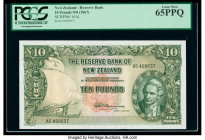New Zealand Reserve Bank of New Zealand 10 Pounds ND (1960-67) Pick 161d PCGS Gem New 65PPQ. 

HID09801242017

© 2020 Heritage Auctions | All Rights R...