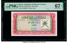 Oman Sultanate of Muscat and Oman 1 Rial Saidi ND (1970) Pick 4a PMG Superb Gem Unc 67 EPQ. 

HID09801242017

© 2020 Heritage Auctions | All Rights Re...