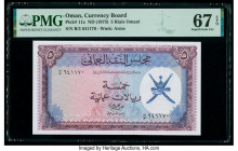 Oman Oman Currency Board 5 Rials Omani ND (1973) Pick 11a PMG Superb Gem Unc 67 EPQ. 

HID09801242017

© 2020 Heritage Auctions | All Rights Reserved