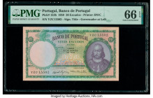 Portugal Banco de Portugal 20 Escudos 27.1.1959 Pick 153b PMG Gem Uncirculated 66 EPQ. 

HID09801242017

© 2020 Heritage Auctions | All Rights Reserve...