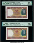 Portugal Banco de Portugal 50 Escudos 28.6.1949; 25.11.1941 Pick 154 Two Examples PMG Choice Very Fine 35 (2). 

HID09801242017

© 2020 Heritage Aucti...