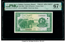 Sudan Currency Board 50 Piastres 1956 Pick 2Bs1 Specimen PMG Superb Gem Unc 67 EPQ. One POC.

HID09801242017

© 2020 Heritage Auctions | All Rights Re...