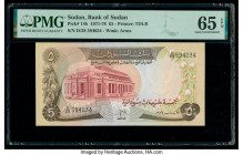 Sudan Bank of Sudan 5 Pounds 1971-78 Pick 14b PMG Gem Uncirculated 65 EPQ. 

HID09801242017

© 2020 Heritage Auctions | All Rights Reserved