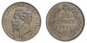 VITTORIO EMANUELE II (1861-1878) 

10 Centesimi 1862, Parigi rame gr. 9,93. Pagani 539, MIR 1092b.
NGC5782311-007 MS63BN. Rara. q.Fdc

Ex Collezi...