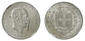 VITTORIO EMANUELE II (1861-1878) 

5 Lire 1873, Milano argento gr. 25,014. Pagani 496, MIR 1082r, Davenport 140.
NGC5782332-011 MS64. Fdc

Ex ast...