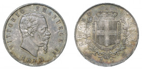 VITTORIO EMANUELE II (1861-1878) 

5 Lire 1873, Milano argento gr. 25,011. Pagani 496, MIR 1082r, Davenport 140.
NGC5782332-010 MS63. q.Fdc

Ex c...