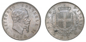 VITTORIO EMANUELE II (1861-1878) 

5 Lire 1875, Milano argento gr. 24,936. Pagani 499, MIR 1082u, Davenport 140.
NGC5782332-008 MS64+. q.Fdc

MS6...
