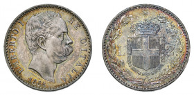 UMBERTO I (1878-1900) 

2 Lire 1884, argento gr. 9,93. Pagani 594, MIR 1101d.
NGC5782333-001 MS64+. Fdc

Migliore ed unico esemplare in MS64+ cer...