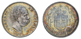 UMBERTO I (1878-1900) 

1 Lira 1884, argento gr. 4,99. Pagani 602, MIR 1103b.
NGC5782333-009 MS65+. Fdc

Unico e migliore esemplare in MS65+.