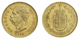 UMBERTO I (1878-1900) 

20 Lire 1893, oro gr. 6,43. Pagani 587, MIR 1098r, Friedberg 20.
NGC5782296-015 MS61. Spl