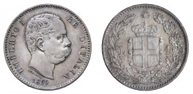 UMBERTO I (1878-1900) 

1 Lira 1899, Roma argento gr. 4,99. Pagani 606, MIR 1103f
NGC5782333-014 MS66. Fdc