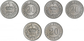 UMBERTO I (1878-1900) 

20 Centesimi 1894, Nickel gr. 3,95. Pagani 610, MIR 1105a.
migliore di Spl 20 Centesimi 1894, Berlino KB Nickel gr. 3,96. P...