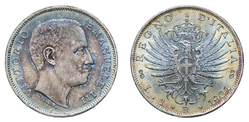 VITTORIO EMANUELE III (1900-1946) 

1 Lira 1901, argento gr. 5,07. D/ VITTORIO...