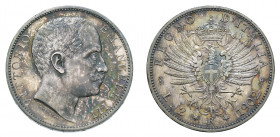 VITTORIO EMANUELE III (1900-1946) 

2 Lire 1902, argento gr. 9,98. Pagani 726, MIR 1139b.
NGC5782312-015 MS65. Rara. Fdc

Ex asta Montenapoleone ...