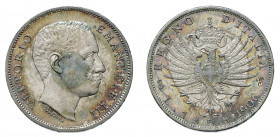 VITTORIO EMANUELE III (1900-1946) 

1 Lira 1906, argento gr. 4,99. Pagani 766, MIR 1145d.
migliore di Spl