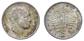 VITTORIO EMANUELE III (1900-1946) 

1 Lira 1907, argento gr. 4,99. Pagani 767, MIR 1145c.
migliore di Spl