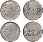 VITTORIO EMANUELE III (1900-1946) 

50 Centesimi 1919, nickel gr. 5,69. D/ VITT•EM•III•RE•D’ITALIA Busto in uniforme a sinistra. Rv: L’Italia seduta...