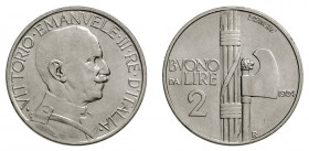 VITTORIO EMANUELE III (1900-1946) 

Buono 2 Lire 1924, nickel gr. 9,99. D/ VITTORIO•EMANUELE•III•RE•D’ITALIA Busto in uniforme a destra Rv: Fascio c...