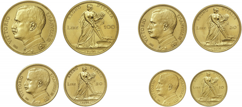 VITTORIO EMANUELE III (1900-1946) 

100 Lire 1926, oro gr. 32,32. Pagani 642, ...