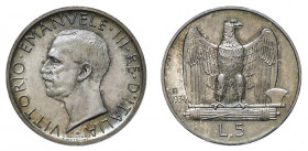 VITTORIO EMANUELE III (1900-1946) 

5 Lire 1934, argento gr. 5,00. Pagani 717, MIR 1137l.
NGC5782322-003 MS65. Rarissima. Fdc

Ex asta Montenapol...