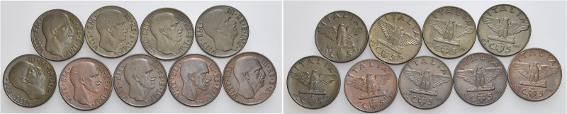 LOTTI del REGNO d’ITALIA - Vittorio Emanuele III (1900-1946) 

5 Centesimi 193...