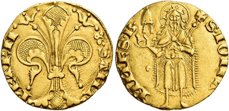 Avignone. Monetazione anonima pontificia del sec. XIV 

Fiorino, AV 3,54 g. Pi...