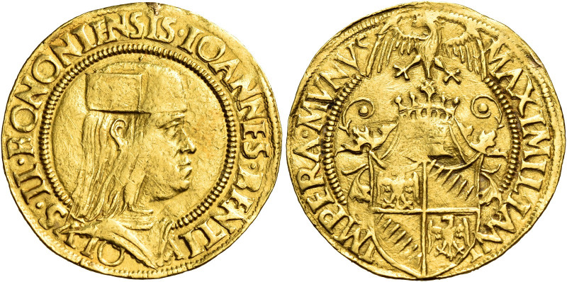 Bologna. Giovanni II Bentivoglio, 1494-1509 

Doppio ducato, AV 6,90 g. IOANNE...