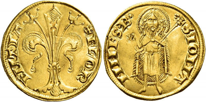 Firenze. Repubblica, 1189-1532. 

iorino 1252-1267, AV 3,51 g. FLOR – ENTIA Gi...