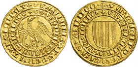 Messina. Costanza di Svevia e Pietro III d’Aragona, 1282-1285 

Pierreale, AV 4,37 g. Due linee di legenda. L’interna: + COSTA DEI GRA ARAG SICIL’ R...