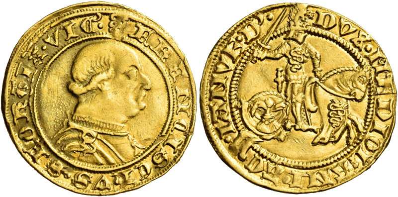 Milano. Francesco I Sforza, 1450-1466 

Ducato, AV 3,46 g. Biscia FRANCISChVS ...